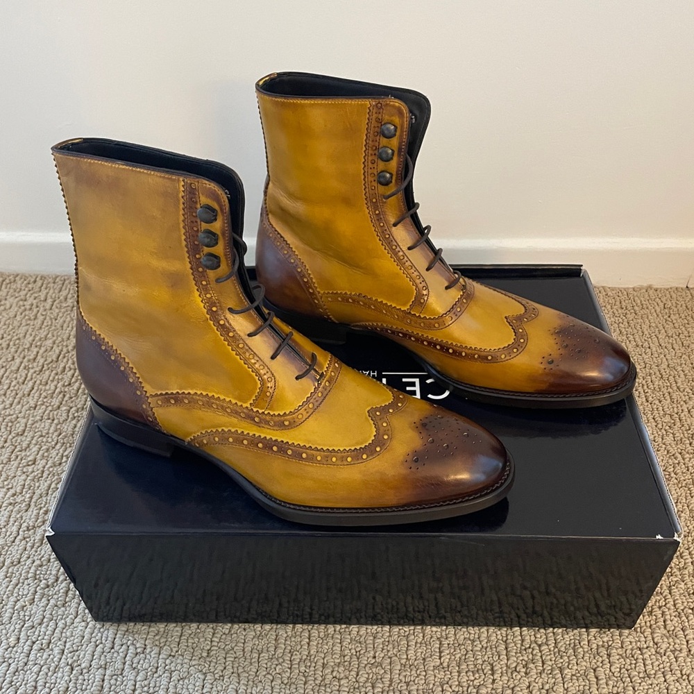 Ace Marks Wingtip Boot Size 10.5